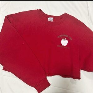 Meadowbrook Farm Cropped Crewneck Sweatshirt
